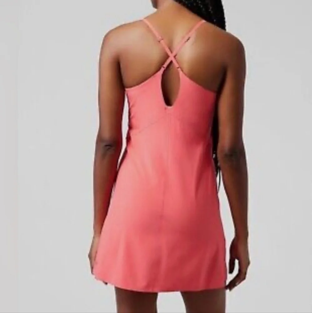 Athleta Girl Corral Sunrise Workout Spaghetti Criss-Cross Halter Dress